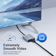 Adaptador de red Ethernet Micro USB, adaptador de tarjeta de red de 1000 Mbps para Fire TV Stick 4K, switch Ethernet y router