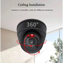New Black/White Dummy Conch Camera Red Flashing LED Light For Home Office Surveillance Security System Fake CCTV Security Camera