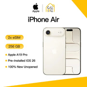 Apple iPhone Air Original Desbloqueado Chip A19 Pro 6.5" Super Retina XDR OLED Cámara Dual 48MP Versión Global 5G IP68 iOS 2*eSIM