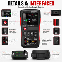 ZOYI ZT-XT1 Digital Multimeter Transistor Tester True RMS Meter NPN PNP Test Voltage Resistance Capacitance Frequency Tool