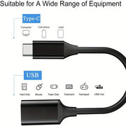 Adaptador USB C OTG, conversor de USB tipo C macho a USB 3.0 hembra, adaptador de USB a tipo C con funcionalidad para teléfonos inteligentes y tabletas