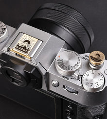 Metal Camera Hot Shoe Cover Suitable for Fujifilm XT2 XT3 XT10 XT20 XT50 X100V X100VI XT30II XT30III Shutter Threaded Button Set