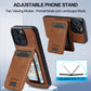 2 in 1 Detachable Leather iPhone Case with Card Pocket - Magnetic Cover for iPhone 17 pro Max 17 Air 15 14 13 12 11 pro Max