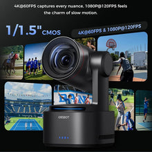 OBSBOT Tail 2 PTZR NDI Camera 4K@60FPS, Pro AI Tracking, 1/1.5" CMOS, 50MP, 5X Optical Zoom, 12X Hybrid Zoom, SDI/HDMI/IP/USB 3.