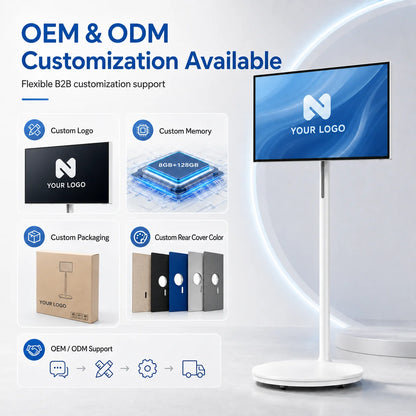 32 Inch Portable Smart TV Wireless Interactive Touch Monitor Television Smart LCD with Touch Screen Technology