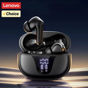 Auriculares inalámbricos Lenovo XT58 con reducción inteligente de ruido, Bluetooth 5.4, auriculares para juegos, sonido HIFI y pantalla LED
