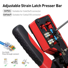 ZoeRax RJ45 CAT7 CAT6A Crimping Tool for Cat7/6a/6/5e Network Connector Wire Cutter Wire Stripper Ethernet Crimper with Blades