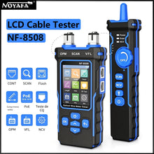 NOYAFA NF-8508 LCD Cable Tester Measure Length Wiremap PoE Testing VFL&OPM CAT5 CAT6 RJ45 Tester Cable Locator Inspection Tools