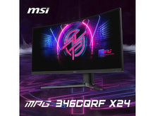MSI 34 inch UltraWide QHD 2K 1440P 240Hz Adaptive Sync 0.5ms HDR400 RGB USB-C 1500R Curved Gaming Computer Monitor with Height Adjustable, Swivel & Tilt stand MPG 346CQRF X24