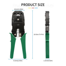 RJ45 Crimping Tool Kit Network RJ45 RJ11 Cable Tester Stripper Punch Down Tool Screwdrivers 10pcs Cat5 Plugs Boots Set