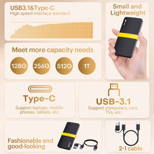 KODAK X200 External SSD Hard Drive USB3.1 Type-C Mini Portable SSD 256B 512GB 1TB For Laptops Smartphone PS4 PC TV
