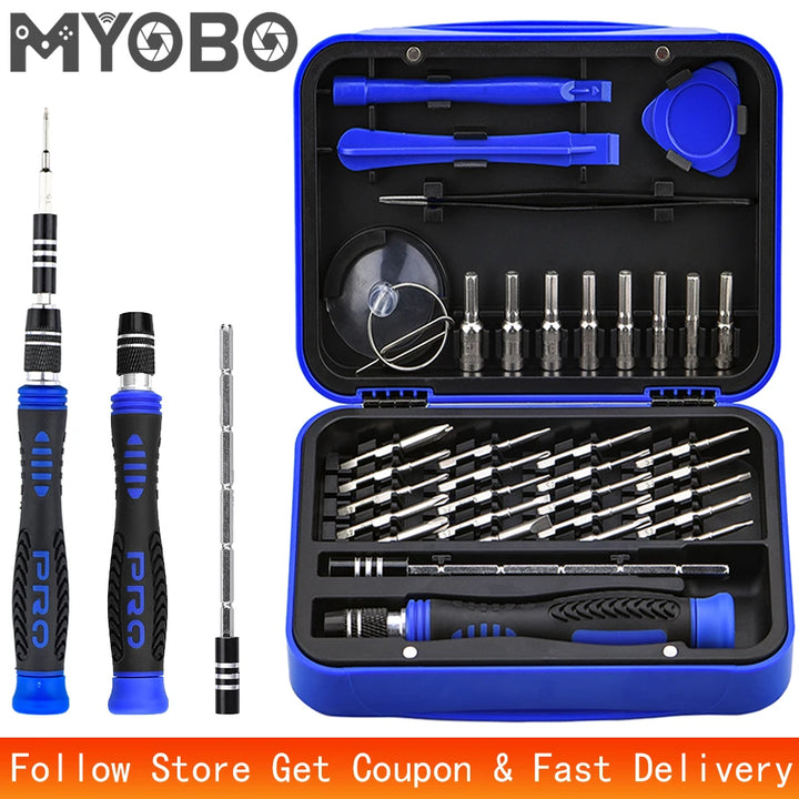 MYOBO-Drone Repair Parts Tool Kit 36-in-1 Precision Screwdriver Set for DJI Mini Mavic Air Phantom Drone Phone Repairs Accessory