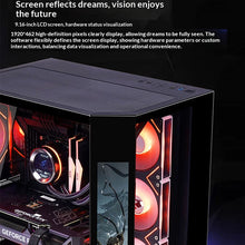 WJCOOLMAN Dreamer PLUS 9.16-inch HD Screen PC Gaming Case Sea View Room 360 Water Cooler Computer Case Gabinetes Gamer