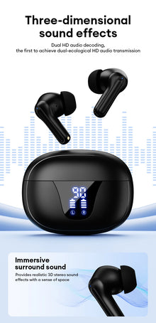 Lenovo XT58 Wireless Earphones Intelligent Noise Reduction Bluetooth 5.4 Headphone Gaming Headset HIFI Earbuds Sound LED Display