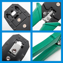 RJ45 Crimping Tool 6P 8P RJ11 RJ12 Network Cable Tester Crimper Stripper Cutter Plier for Ethernet LAN Crystal Head Installation
