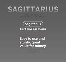 Sagittarius 8-bay NAS Chassis Case, Supports MATX Motherboards | ATX Power Supply | Four Full-height PCIE Slots | Volume 21.8L