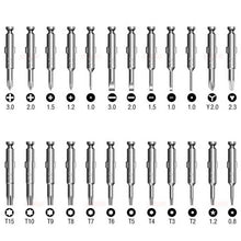 25 in 1 Precision Screwdriver Set Multifunctional Torx Screwdriver Bits Repair Tool Kit for Cell Phone Tablet PC Laptop Watch Eyeglass Electronic Device Camera Game Console DIY Fixing Hardware Hand Tools