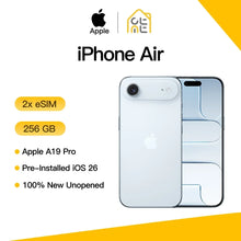 Apple iPhone Air Original Desbloqueado Chip A19 Pro 6.5" Super Retina XDR OLED Cámara Dual de 48MP Versión Global 5G IP68 iOS 2*eSIM