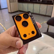 1 unidad de protector de lente de cámara mate de cobertura completa para iPhone 17 Pro Max / 17 Pro, ultra delgado, marco de metal anticaída