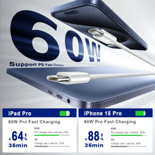 Type C to Type C Fast Charging PD 60W 1m 2m Mobile Phone Date Cable For Iphone15 16 17 Samsung Huawei USB C to C  Charger Cable