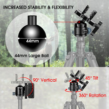 Manbily WZ-324 Carbon Fiber Tripod & 44mm Diameter Saddle Ball Head BH-U3,32mm Tube Hunting Set (* The Clamp Can't Be Removed)