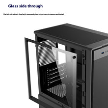 Power Train Flying PC Gaming Case MATX Side Transparent Glass Computer Case Iron Net Heat Dissipation U3 Interface E-Sports Case