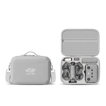 XFJI Travel Organizer Bag for DJI NEO 2 Drone Accessories Hard Shell PU Leather Case Fits RC-N3 Remote Protective Shoulder Pouch