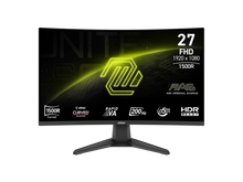 MSI 27 inch Full HD 200Hz AMD FreeSync Premium 0.5ms HDR Ready Ai Vision Anti-Flicker 1500R Curved Gaming Computer Monitor MAG 27C6F E20