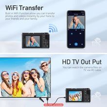 12X Optical Zoom 4K 64MP Digital Selfie Camera Flip Screen Vlog Camcorder Video Recorder Photographic Camera Livestream Webcam
