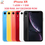 iPhone XR original de Apple, pantalla Retina IPS LCD de 6,1", 3 GB de RAM, 64 GB/128 GB/256 GB de ROM, chip A12 Bionic, 4G LTE, Hexa Core, iOS, Face ID, NFC