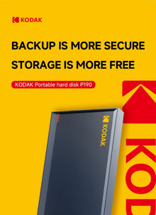 KODAK P190 Portable External Hard Drive HDD 500GB 1TB USB 3.0 Mechanical Mobile Disk for PC Laptop Gaming Storage