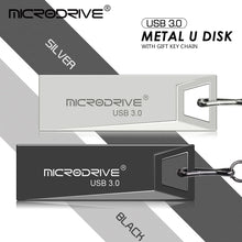 High Speed USB 3.0 Mini Metal Flash Drive 16GB 32GB 64GB 128GB Pendrive Waterproof USB Drive Pen Memory Sticks with Key Chain