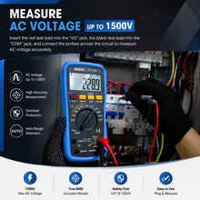 Insulation Resistance Tester 2500V 50GΩ, Digital Megohmmeter with PI/DAR, Auto-Ranging Voltmeter AC/DC Voltage Resistor Meter