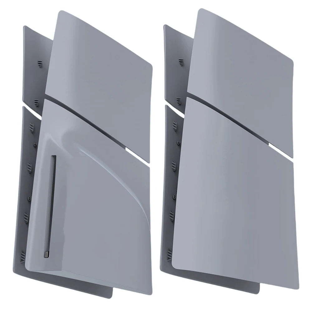 ABS Hard Case Replacement Faceplate Anti-Scratch Side Plate Shell Dustproof Shockproof for PS5 Slim Disc/Digital Edition Console