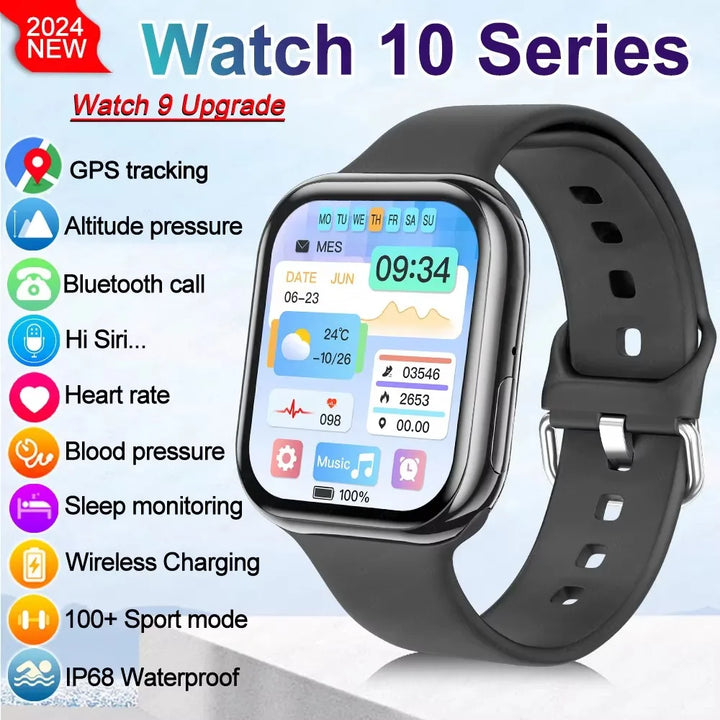 Nuevo reloj inteligente Apple GPS Watch 10 de 2026 para hombre, pantalla AMOLED HD, memoria, música, sonido envolvente 3D, llamada Bluetooth, reloj inteligente resistente al agua para mujer