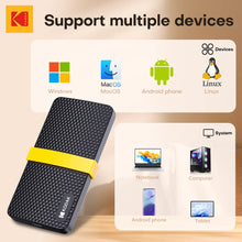 KODAK X200 External SSD Hard Drive USB3.1 Type-C Mini Portable SSD 256B 512GB 1TB For Laptops Smartphone PS4 PC TV