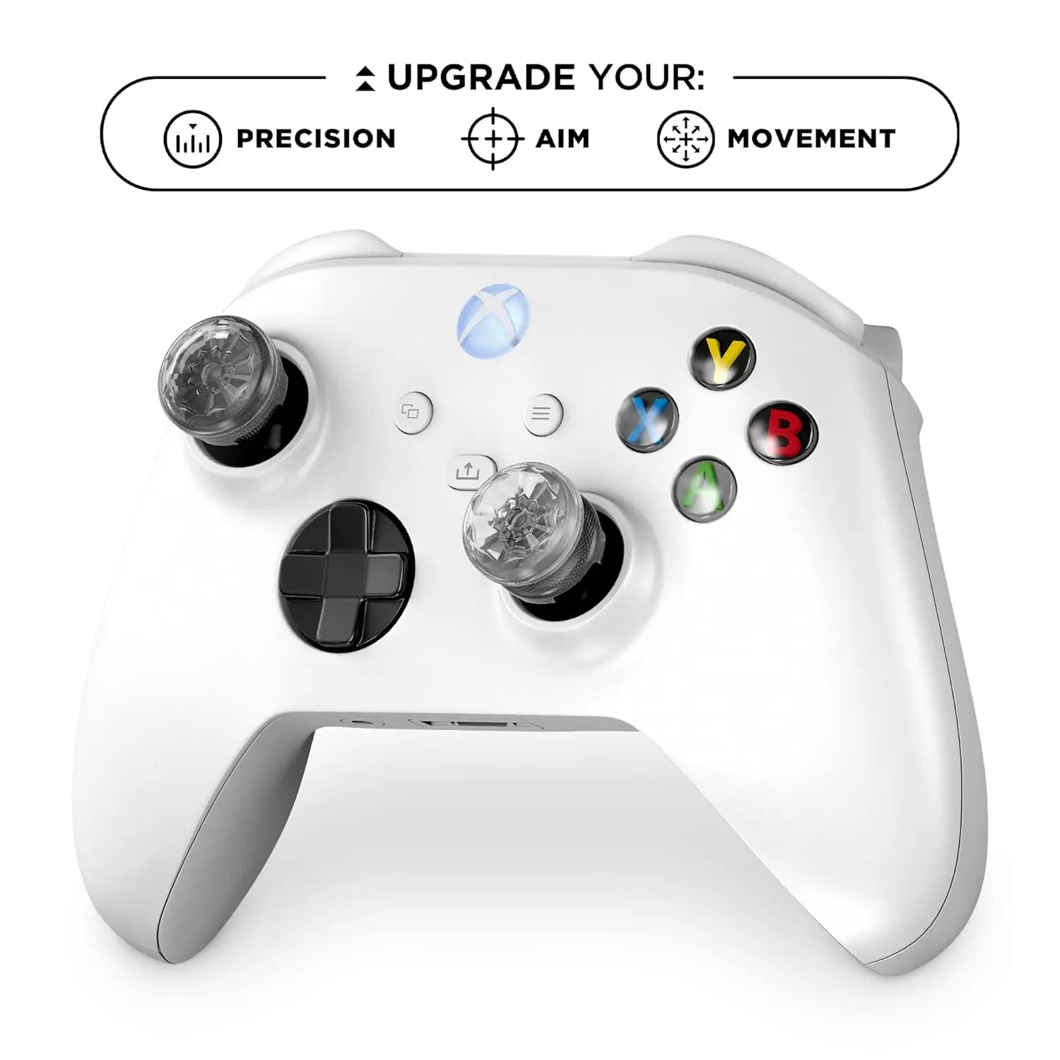 2Pcs Hand Grip Extenders Caps for Xbox Series Game Controller Gamepad Thumb Stick Grips High/Low Rise Covers For Xbox one/One S