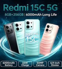 2026 New Redmi 15C Unlocked Android Smartphone 8+256GB Dual SIM Dual Standby Feature Official Authentic Product