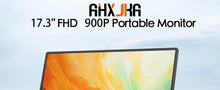AHXJKA 17.3“ Portable Screen Monitor Display 1600*900P 16:10 250cd/㎡ IPS Panel  Extend For Mobile Phone Gaming TV Box PS4 PS5