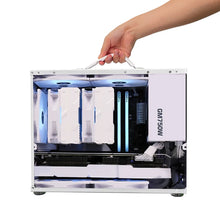 PowerTrain X-GAMERX X100 M-ATX Portable Computer Case ITX  MATX  Power Supply Support U3 Type-C Desktop MINI Small Chassis