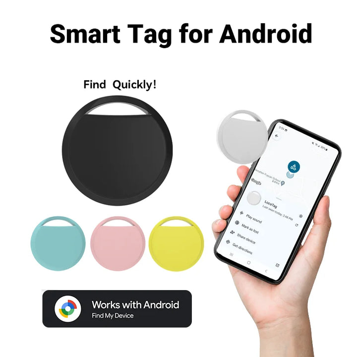 1/ 4 Stk. Bluetooth-GPS-Tracker, kompatibel mit der Android Google „Mein Gerät finden“-App, Schlüsselfinder, Haustier-Ortungsgerät, Smart Tag für Xiaomi und Samsung-Handys