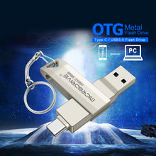 2 in 1 OTG USB-C Flash Pen Drive Metal Memory Stick Usb 3.0 Flash Disk 64GB 128GB 256G USB3.0 Dual C Pendrive