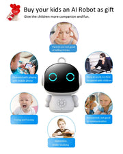 Robot inteligente de IA, WiFi, juguetes de educación temprana para niños, reconocimiento de voz y máquina de aprendizaje educativo interactiva por voz