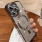 Desert Gold Case for iPhone 17 Air 16 15 14 13 12 11 Pro Max Plus, Clear Magnetic Lens Protection Soft Case