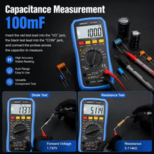 Insulation Resistance Tester 2500V 50GΩ, Digital Megohmmeter with PI/DAR, Auto-Ranging Voltmeter AC/DC Voltage Resistor Meter