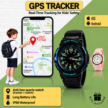 Kids Anti-Lost Watch with Apple Find My Android Find Hub Bluetooth Tracker Quartz Watch IP68 Waterproof No Subscription