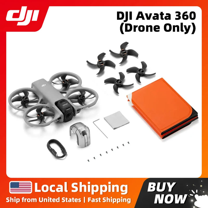 DJI Avata 360 (Drone Only) 1-Inch Flagship Imaging, 8K/60fps HDR Video 360° and Single Lens, Flexible Dual Modes