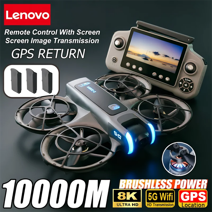 Lenovo D2 Drone 8K Aerial HD Dual Camera Intelligent Obstacle Avoidance Brushless Power GPS Large Screen Remote Control Drone