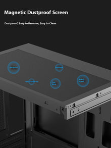 Power Train Illusionary Realm Computer Case M-ATX ITX Seaview Room Side Transparent Desktop Chassis Support 240 Water Cooler