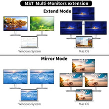 12 in 1 USB-C Docking Station Triple Monitor with HD1.4*2+VGA+USB3.0/2.0+RJ45 100M+SD/TF+PD+TYPE C for Mac Pro/Air DELL ASUS